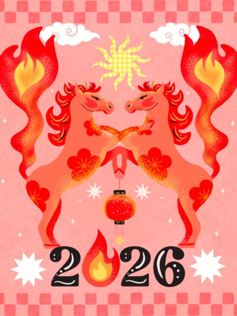 Joyeux Nouvel An Lunaire 🔥
Année du Cheval de Feu.
Énergie en mouvement.
Impulsion créative.
Nouvelle direction.

#NouvelAnLunaire #Illustration #DirectionArtistique #Branding #illustratrice