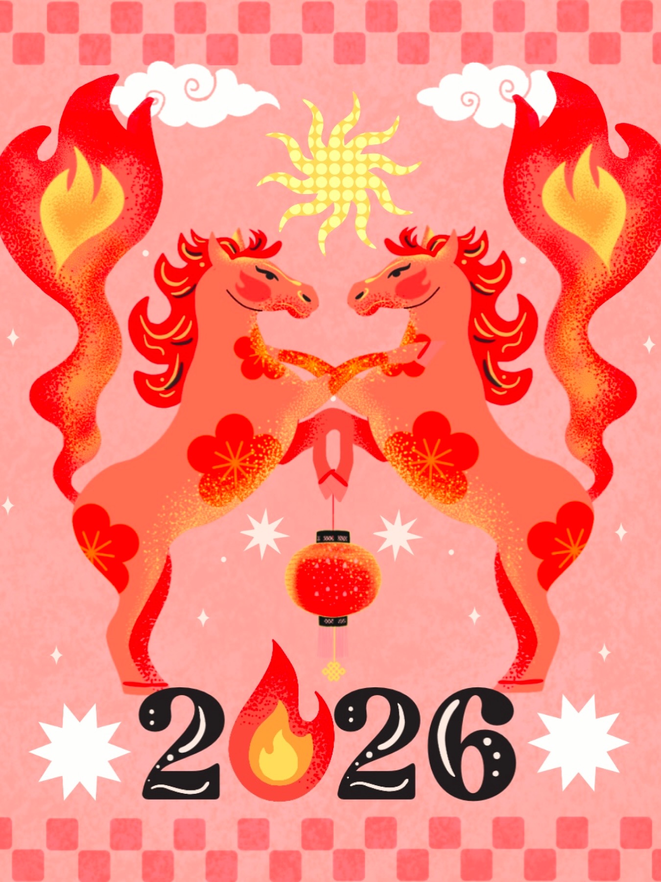 Joyeux Nouvel An Lunaire 🔥
Année du Cheval de Feu.
Énergie en mouvement.
Impulsion créative.
Nouvelle direction.

#NouvelAnLunaire #Illustration #DirectionArtistique #Branding #illustratrice