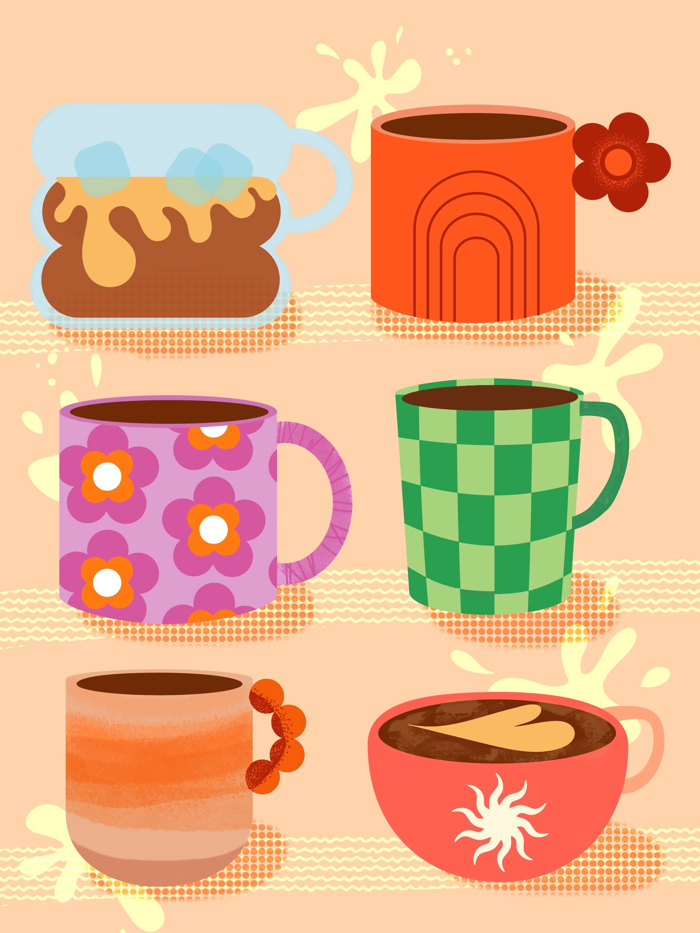C’est l’heure du café ☕️
Une illustration inspirée de nos petits rituels du quotidien : différentes tasses, différentes ambiances.
Et vous, quelle est votre tasse préférée ? .
.
.
#illustration
#directionartistique
#branding
#designgraphique
