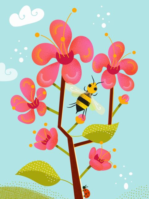 Où verriez-vous cette illustration ? 🌸

J’ai illustré une branche de cerisier accompagnée d’une abeille, inspirée par ces petits moments de nature qui annoncent le retour des beaux jours.
J’ai ensuite imaginé comment cette illustration pourrait vivre sur différents support
J’aime explorer ces passerelles entre illustration et objets du quotidien.
Et vous, vous la verriez plutôt sur :
🌿 un t-shirt
📖 un carnet
🖼 une affiche 
#illustration 
#illustratrice 
#designtextile  #creativity
#illustrationartist