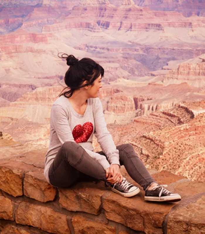 Photo de Sandrine lafleur au Grand Canyon Californie